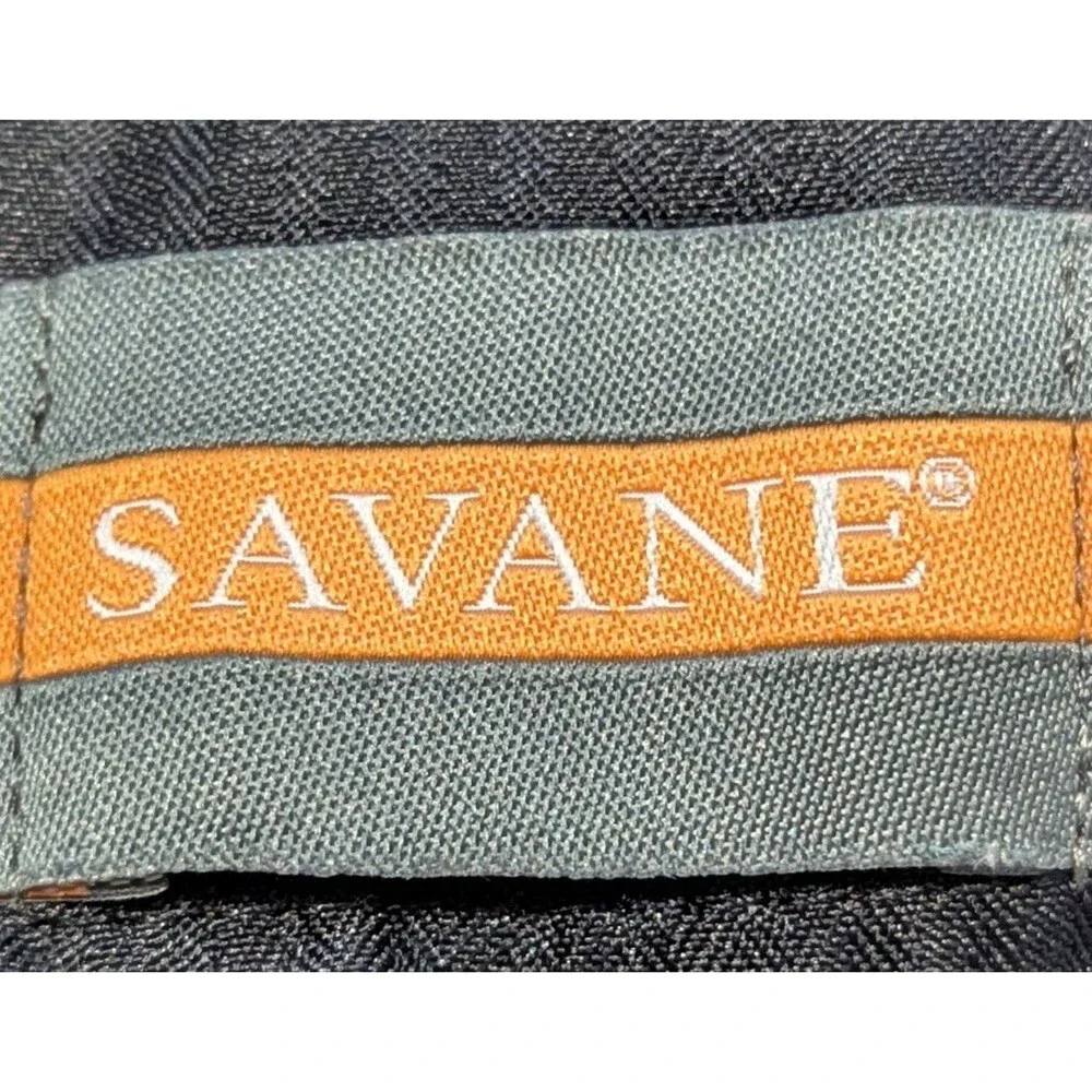 Savane Men's Pleated Dress Pants Brown Taupe Cuffed 34x32 Business Casual